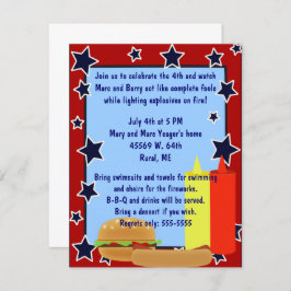 Invitación del Cookout de las estrellas