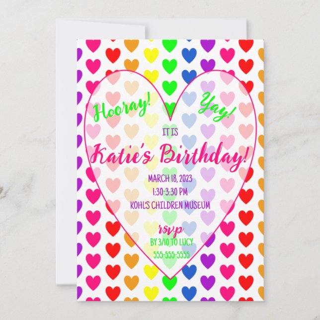 Invitación del corazón (Anverso)