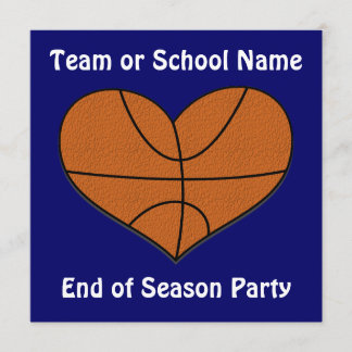 Invitación del corazón del baloncesto