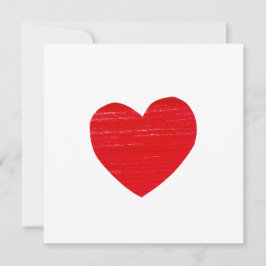 Invitación del corazón rojo