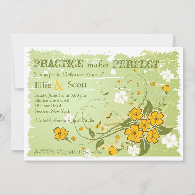 Invitación del creciente del ranúnculo (Anverso)