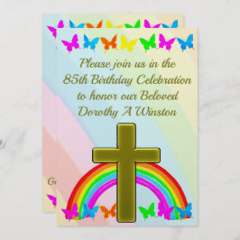 INVITACIÓN DEL CUMPLEAÑOS 85 DE LA CRUZ DE ORO Y L