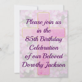 INVITACIÓN DEL CUMPLEAÑOS 85 DE LA CRUZ Y LA FLORA