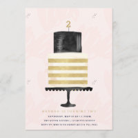 INVITACIÓN DEL CUMPLEAÑOS - CAMA Y VELA