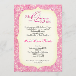 Invitación del cumpleaños de 15 Quinceanera