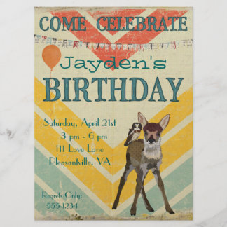 Invitación del cumpleaños de Chevron del