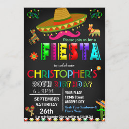 INVITACIÓN DEL CUMPLEAÑOS DE FIESTA MEXICANA