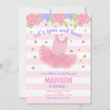 Invitación del cumpleaños de la