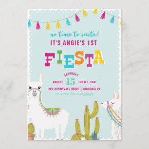 Invitación del cumpleaños de la alpaca de la