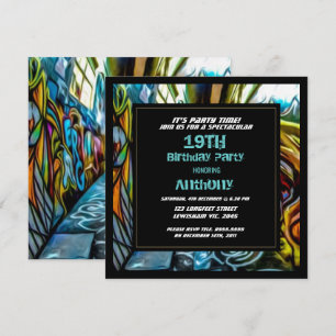 Invitación del cumpleaños de la carretera de la