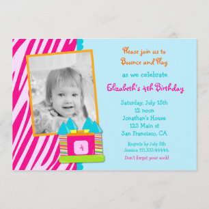 Invitación del cumpleaños de la casa de la