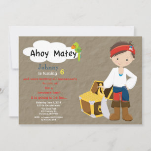 Invitación del cumpleaños de la caza del tesoro