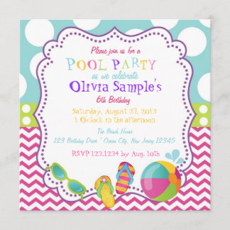 Invitación del cumpleaños de la fiesta en la