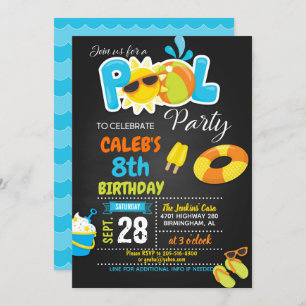 Invitación del cumpleaños de la fiesta en la