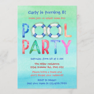 Invitación del cumpleaños de la fiesta en la