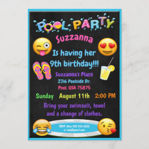 Invitación del cumpleaños de la fiesta en la