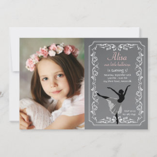 Invitación del cumpleaños de la foto de la