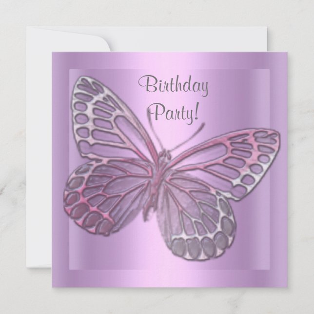 INVITACIÓN DEL CUMPLEAÑOS DE LA MARIPOSA (Anverso)