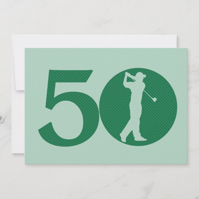 Invitación del cumpleaños de la menta del verde (Anverso)