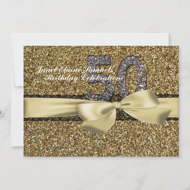 Invitación del cumpleaños de la mujer del cordón (Anverso)