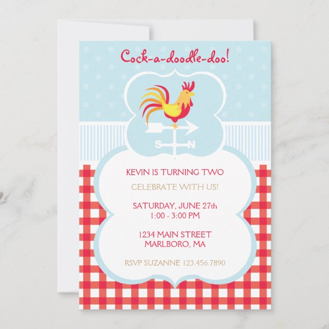 Invitación del cumpleaños de la paleta de tiempo (Anverso)