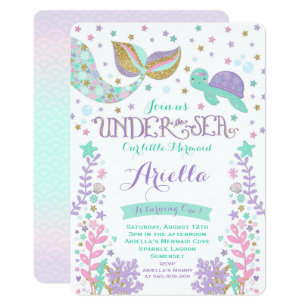 Invitaciones Sirena  Zazzle.es