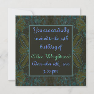 Invitación del cumpleaños de las señoras