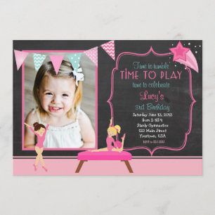 Invitación del cumpleaños de los colgantes de la
