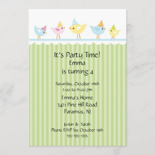 Invitación del cumpleaños de los niños de los