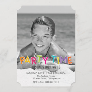 Invitación del cumpleaños de los niños (foto)