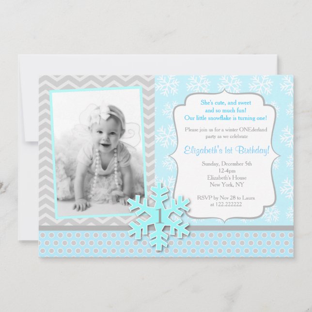 Invitación del cumpleaños de Onederland del (Anverso)