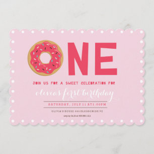 INVITACIÓN DEL CUMPLEAÑOS DE PINK DONUT