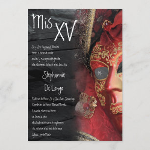 invitación del cumpleaños de Quinceanera de la