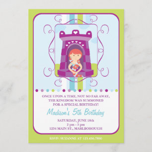 Invitación del cumpleaños de Rapunzel
