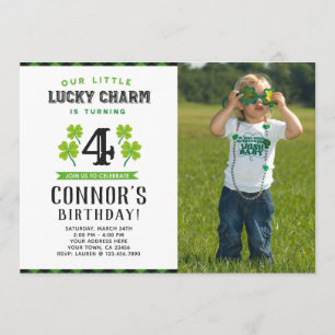 Invitación del cumpleaños de St Patrick con la