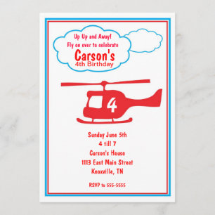 Invitación del cumpleaños del aeroplano