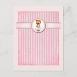 Invitación del cumpleaños del caramelo del rosa