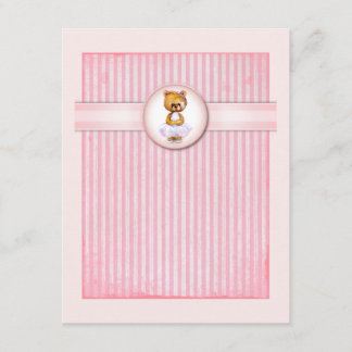 Invitación del cumpleaños del caramelo del rosa