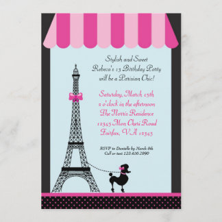 Invitación del cumpleaños del chica de la torre