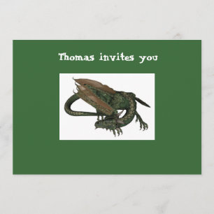 Invitación del cumpleaños del dragón