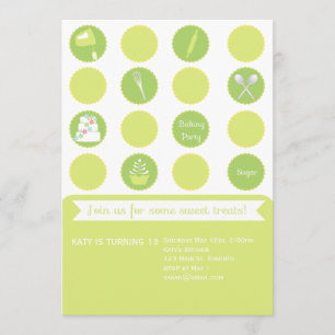 Invitación del cumpleaños del fiesta que cuece