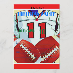 Invitación del cumpleaños del fútbol del muchacho