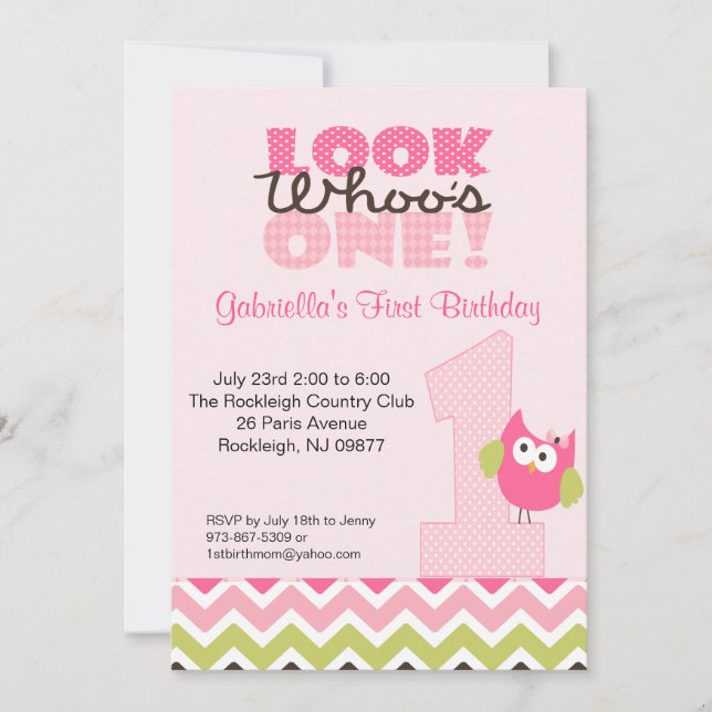 Invitación del cumpleaños del gran número el (Anverso)