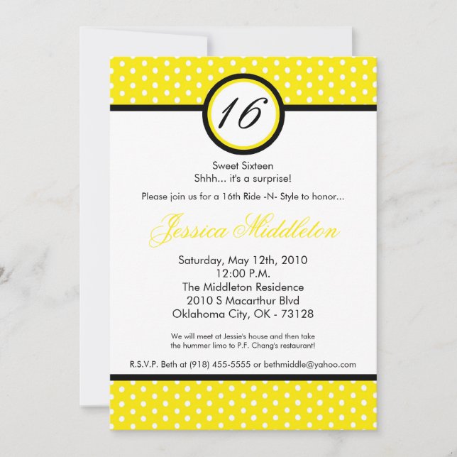 invitación del cumpleaños del lunar blanco de 5x7 (Anverso)
