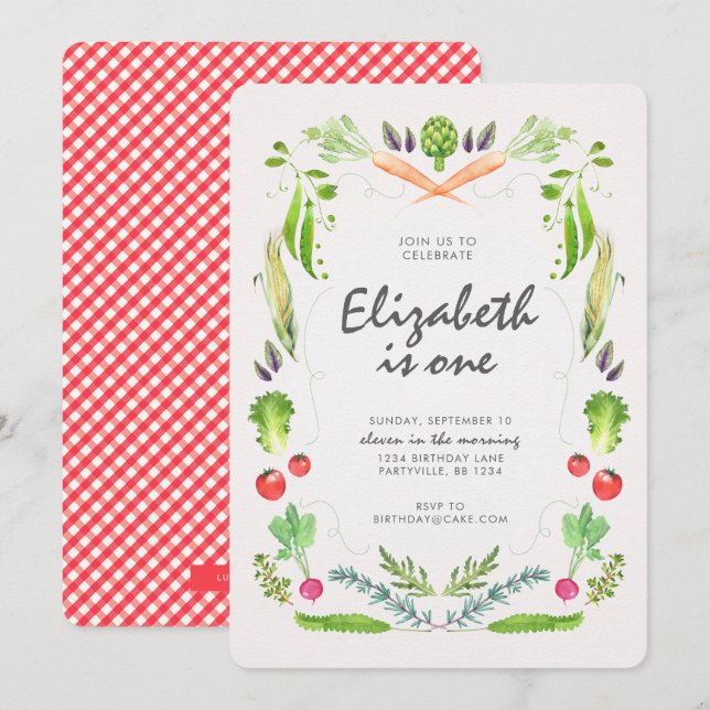 Invitación del cumpleaños del mercado de los (Anverso / Reverso)