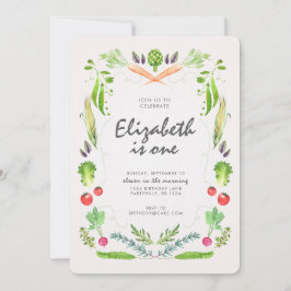 Invitación del cumpleaños del mercado de los