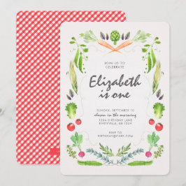 Invitación del cumpleaños del mercado de los