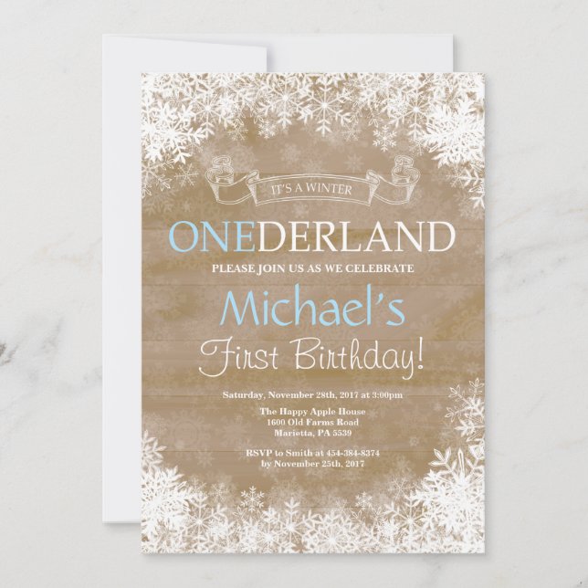 Invitación del cumpleaños del muchacho de (Anverso)