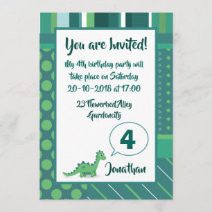 Invitación del cumpleaños del muchacho del