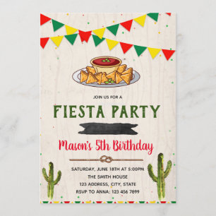 Invitación del cumpleaños del tema de la fiesta